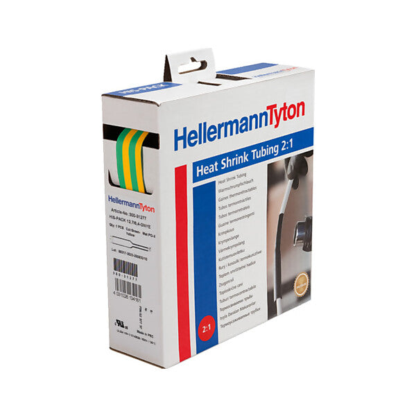 HellermannTyton Schrumpfschlauch D 25,4/12,7 gn/ge HIS-1-POX-GNYE 5m
